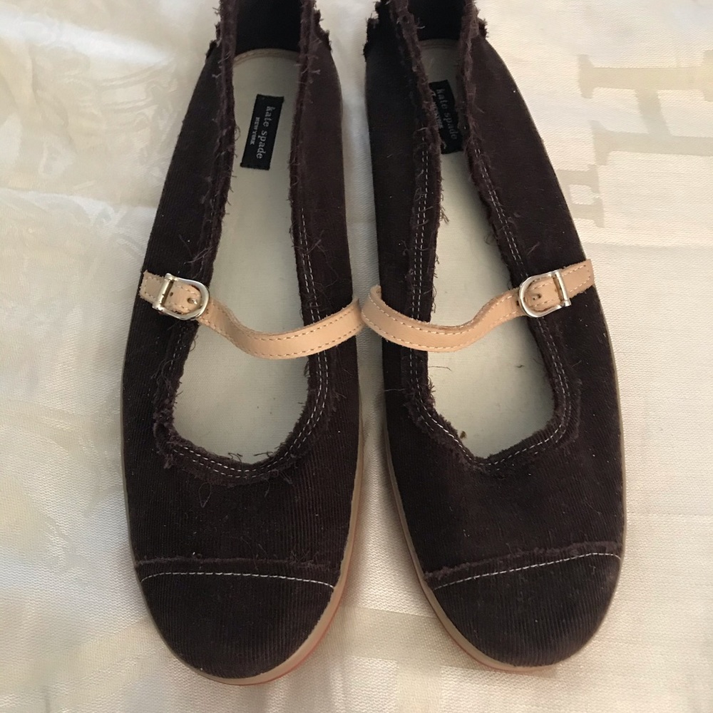 NWOT Kate Spade cute corduroy mary janes flats Discontinued*Rare